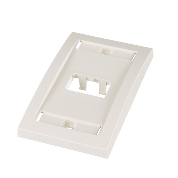 Panduit CFPE2IWY Placa Frontal Mini-Com® Ejecutiva de 2 Puertos, 1 Gang, Blanco Hueso