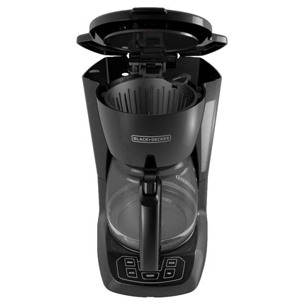 Cafetera Black+Decker CM1105B | 12 Tazas | 975 W | Digital Programable 24 h | Sneak‑A‑Cup™ | Placa Keep‑Hot