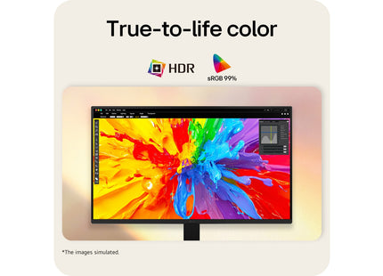 LG Monitor IPS 24" Full HD 144 Hz, 24U411B