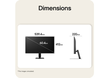 LG Monitor IPS 24" Full HD 144 Hz, 24U411B