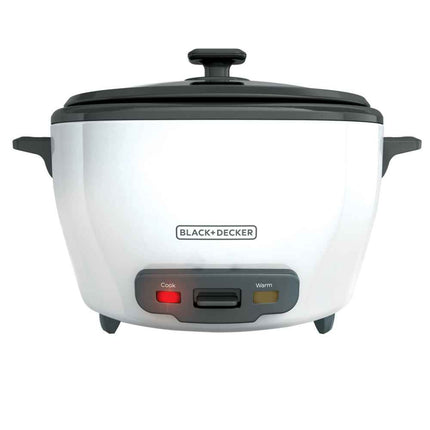 Olla Arrocera Black+Decker RC514 | 14 Tazas Cocidas (7 Tazas Crudas) | 500 W | Función Mantener Caliente | Blanca