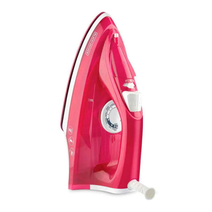 Plancha de Vapor Black+Decker IRBD302 | 1200 W | Suela TrueGlide Antiadherente | Golpe de Vapor | Auto‑clean