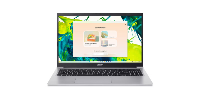 Acer Aspire Lite AL15-36P-32XP 15.6" Intel Core 3 N350 8GB 128GB SSD Windows 11 Home Inglés Plateado NX.DE2AA.001