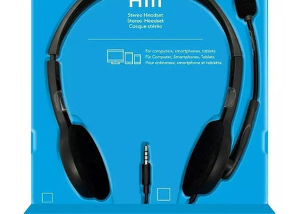 Conector 3.5mm del cable headset Logitech H111 para computadora