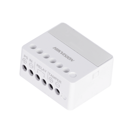 Módulo de Relé Inalámbrico Hikvision DS-PM1-O1H-WB | 433MHz | Bidireccional | AES-128