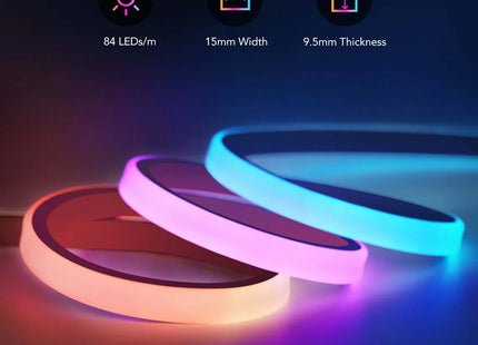 Cable de Luces Luces de cuerda neón LED RGBIC Govee para escritorios, H61C3