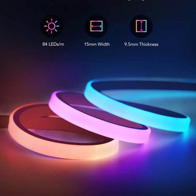 Cable de Luces Govee LED Neon Gaming Table H61C3 | RGBIC | Iluminación Dinámica | Control por App y Voz