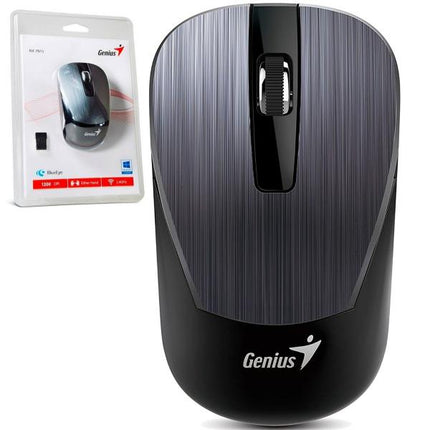 Mouse Genius RS2 NX-7015 | Inalámbrico | Con Receptor USB | 1600 DPI | Diseño Metálico