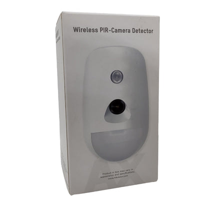 Detector PIR con Cámara Inalámbrico Hikvision DS-PDPC12P-EG2-WB | Rango de Detección 12m | 85.9° | Inmunidad a Mascotas de 30kg | IR LED | 433MHz