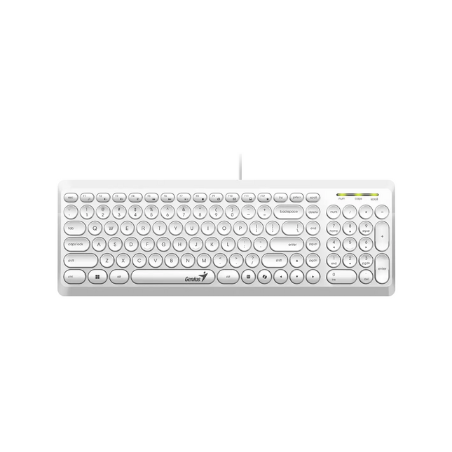 Teclado Genius SlimStar Q200 | Membrana | Alámbrico USB | Español