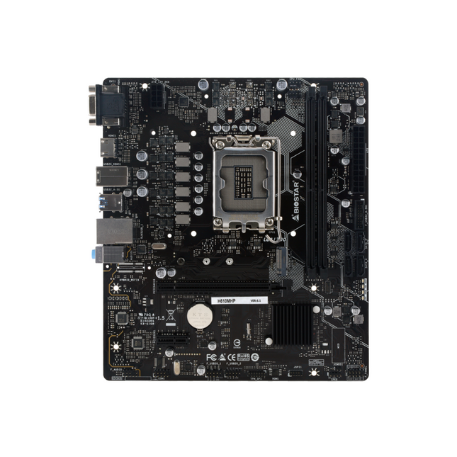 Tarjeta Madre BIOSTAR H610MHP 2.0 DDR4 | Micro ATX | LGA 1700 | DDR4 hasta 3200 MHz | PCIe 4.0