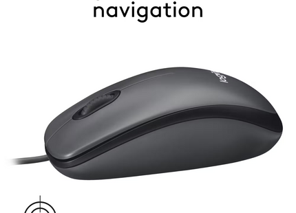 Mouse Logitech M100 Alámbrico | 1000 DPI | Receptor USB