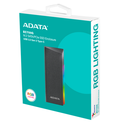 Encapsulador ADATA AEC700 | USB 3.2 | 2TB | Gris