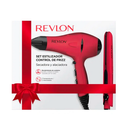 Set Estilizador Control Frizz Rojo 20un Revlon | Para mantener tu peinado en su lugar sin frizz