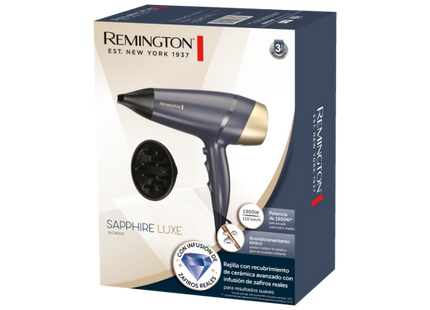 Secadora de Cabello Remington Sapphire Luxe, D5805-110F