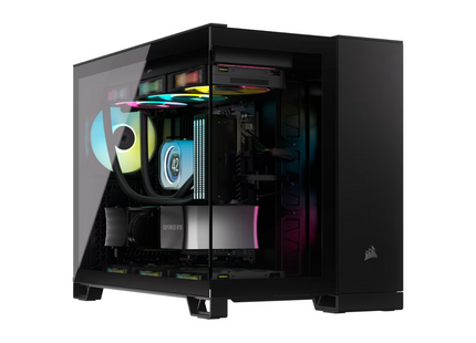 Case Gaming Corsair 2500X | Media Torre | Doble Cámara | Vidrio Templado | Black