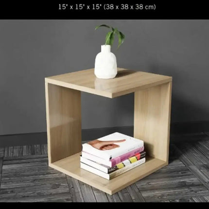 Kenneth Cole estante de cubo color roble - KCWD2022053-OA
