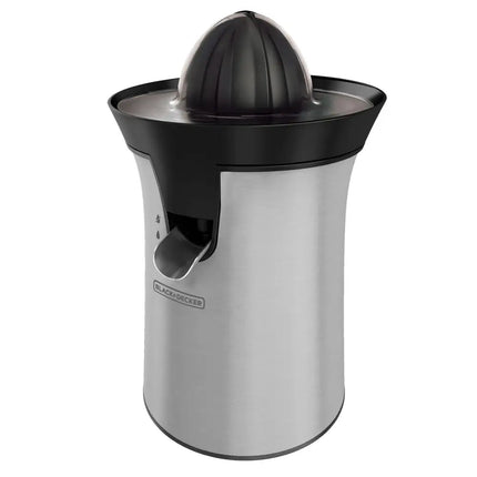 Exprimidor de Cítricos Black+Decker CJ4000S | 40 W | Acero Inoxidable | 2 Conos | Control de Pulpa
