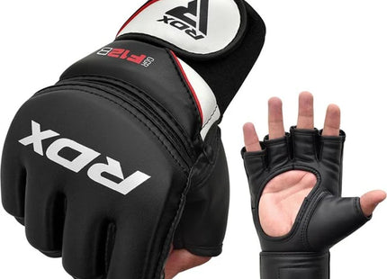 RDX Guantes de Grappling MMA Negros, GGR-F12B