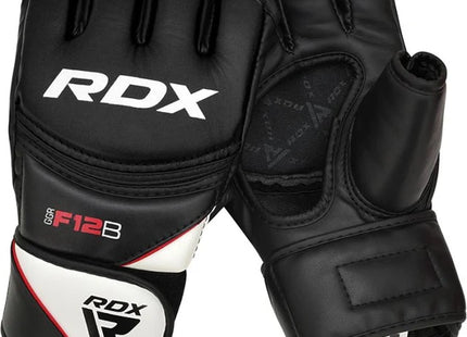 RDX Guantes de Grappling MMA Negros, GGR-F12B