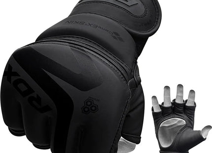 RDX Guantes de Grappling F15 Negros, GGR-F15MB