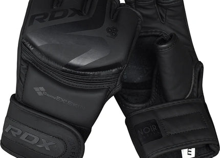 RDX Guantes de Grappling F15 Negros, GGR-F15MB