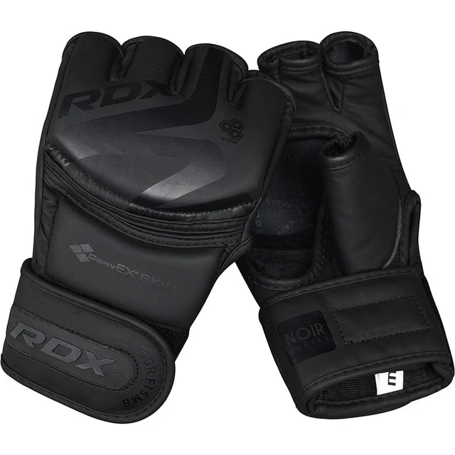 RDX Guantes de Grappling F15 Negros, GGR-F15MB