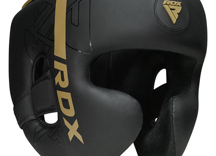 RDX F6 Kara Head Guard Black/Gold - vista frontal