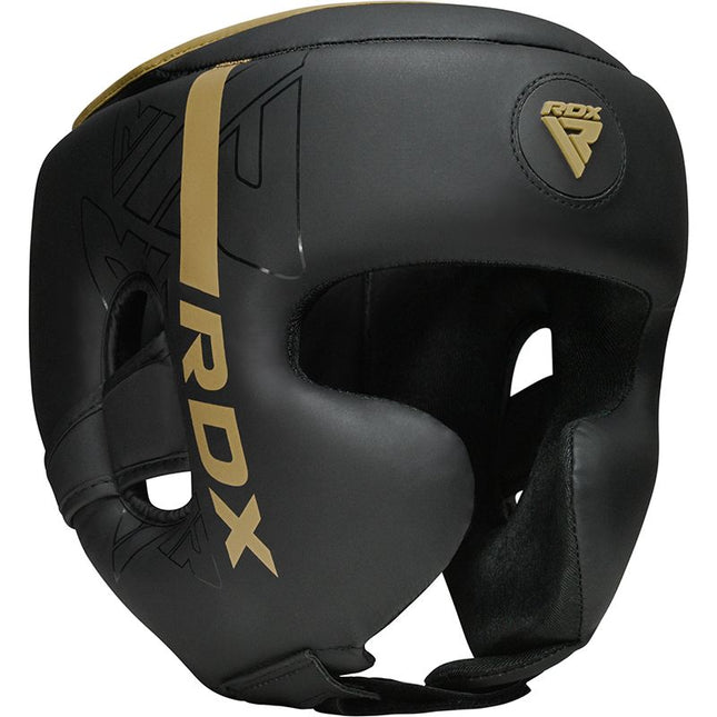 RDX F6 Kara Head Guard Black/Gold - vista frontal