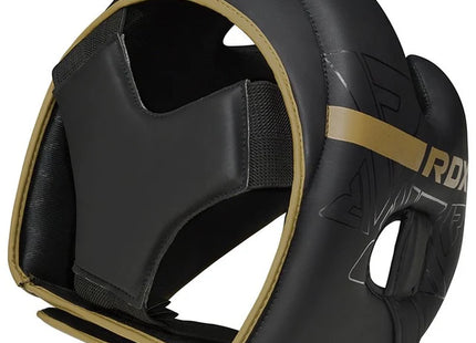RDX Casco Protector Negro/Dorado, F6 Kara