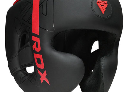 RDX F6 Kara Head Guard Black/Red - vista frontal