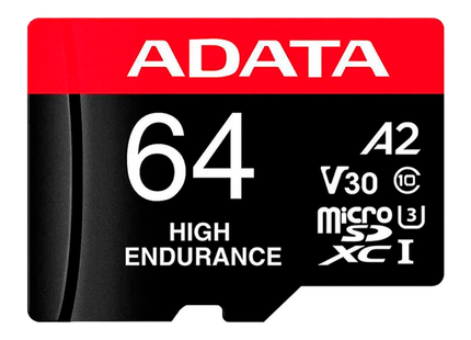 Memoria Micro SDXC ADATA Premier | 64GB | UHS-I U3 V30 | 100/80MB/s | AUSDX64GUI3V30SHA2-RA1 | Para Videovigilancia