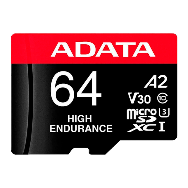 Memoria Micro SDXC ADATA Premier | 64GB | UHS-I U3 V30 | 100/80MB/s | AUSDX64GUI3V30SHA2-RA1 | Para Videovigilancia