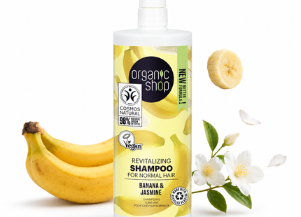 Organic Shop Shampoo cabello normal banano 1L