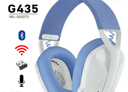 Headset Logitech Gaming G435 Lightspeed | Inalámbrico | Bluetooth | Micrófono Integrado