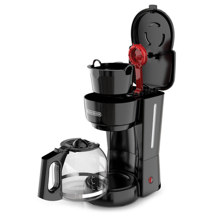 Cafetera Black+Decker CM0916B | 12 Tazas | Vortex™ | Filtro Permanente | Keep‑Warm