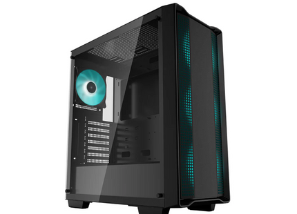 Case Gaming Deepcool CC560 ARGB | Media Torre | 4 Ventiladores ARGB | Vidrio Templado Lateral | Negro