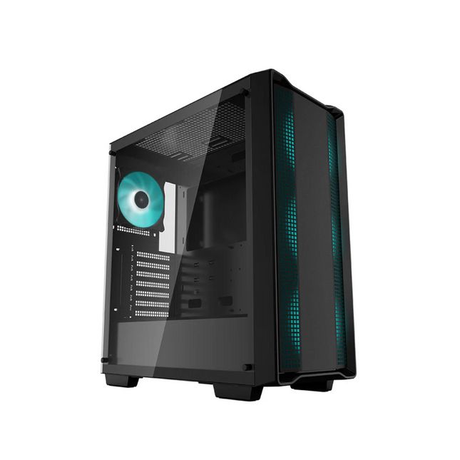 Case Gaming Deepcool CC560 ARGB | Media Torre | 4 Ventiladores ARGB | Vidrio Templado Lateral | Negro