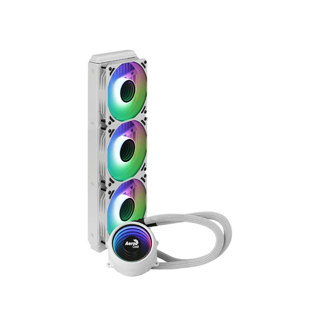 Enfriamiento Líquido AeroCool Mirage L360 White ARGB | 360mm | Iluminación ARGB
