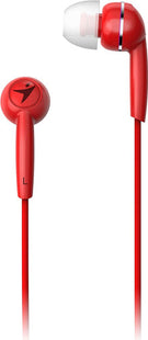 Audífono Genius HS-M320 | Alámbrico 3.5mm | Micrófono integrado | Diseño liviano | Color Rojo