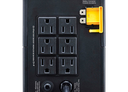 APC Back-UPS BVX900L-LM, vista posterior