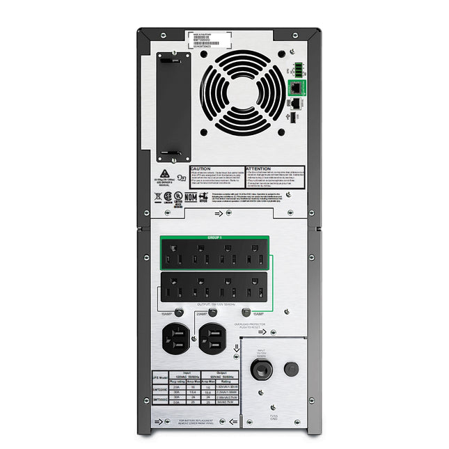 APC Smart-UPS SMT2200C - vista trasera
