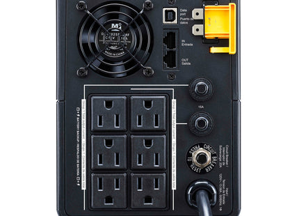 APC Back-UPS BX1600M-LM - vista trasera