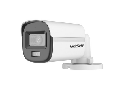 Cámara de Seguridad Analógica Hikvision DS-2CE10DF0T-PFS | 2MP | ColorVu | Mini Bullet | Audio | Exterior