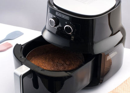 Freidora de Aire Black+Decker HF4004B | 4.5 L | 1500 W | 7 Programas | Temporizador 60 min | Hasta 200 °C | Negra