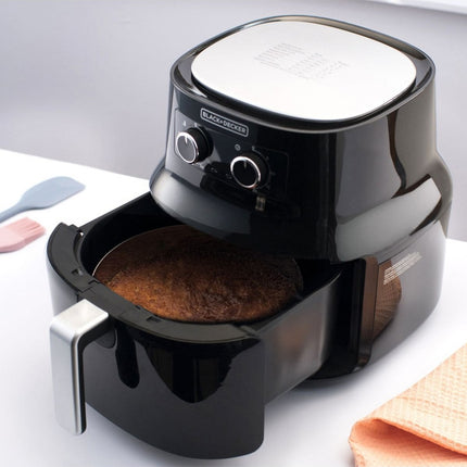 Freidora de Aire Black+Decker HF4004B | 4.5 L | 1500 W | 7 Programas | Temporizador 60 min | Hasta 200 °C | Negra