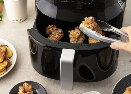 Freidora de Aire Black+Decker HF4004B | 4.5 L | 1500 W | 7 Programas | Temporizador 60 min | Hasta 200 °C | Negra