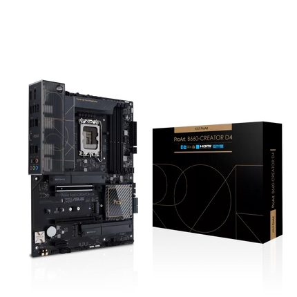 Tarjeta Madre ASUS ProArt B660-Creator D4 | LGA 1700 | DDR4 | PCIe 4.0 | Dual 2.5Gb Ethernet | USB-C