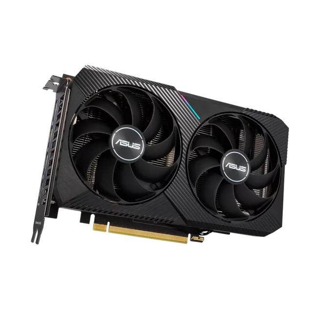 Tarjeta de Video ASUS DUAL-RTX3050-O6G | 6GB GDDR6 | PCIe 4.0 | Dual Fans | RGB
