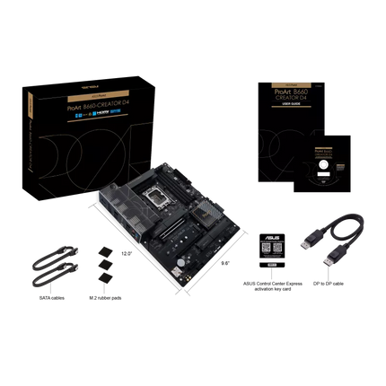 Tarjeta Madre ASUS ProArt B660-Creator D4 | LGA 1700 | DDR4 | PCIe 4.0 | Dual 2.5Gb Ethernet | USB-C